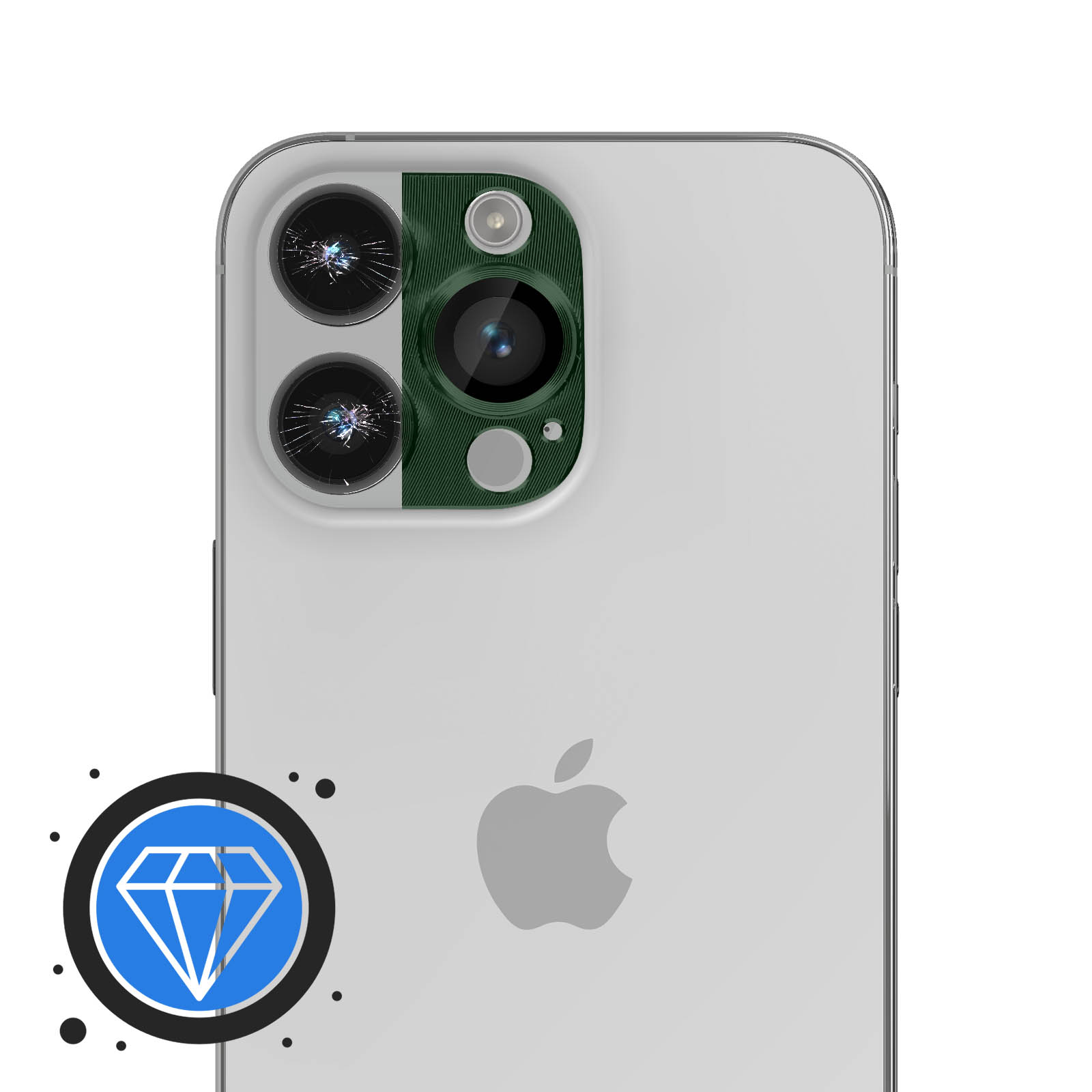 AVIZAR Rückkamera Series 14 Pro Apple Aluminium Max) iPhone Folien(für