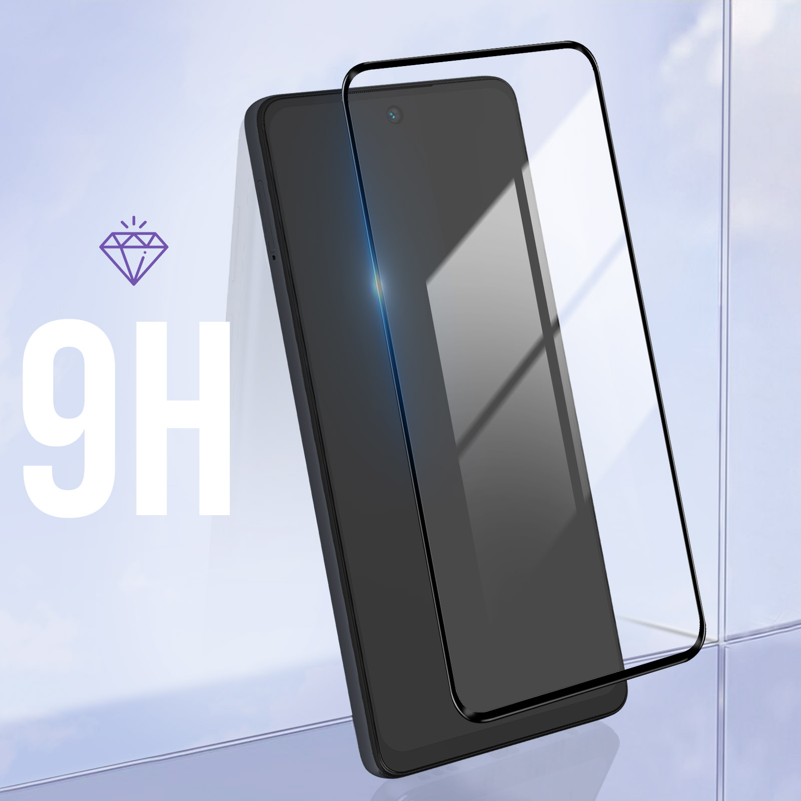 5G) AVIZAR Glas-Folien(für Motorola Moto gehärtetem G62 aus Glas