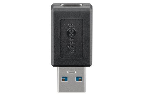 GOOBAY USB 3.0 SuperSpeed Adapter auf USB-C, schwarz USB-C zu USB