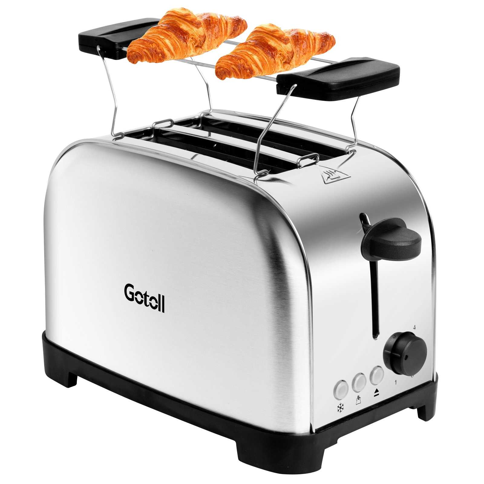 GOTOLL GL330 Schlitze: Silber (700 Watt, 2) Toaster