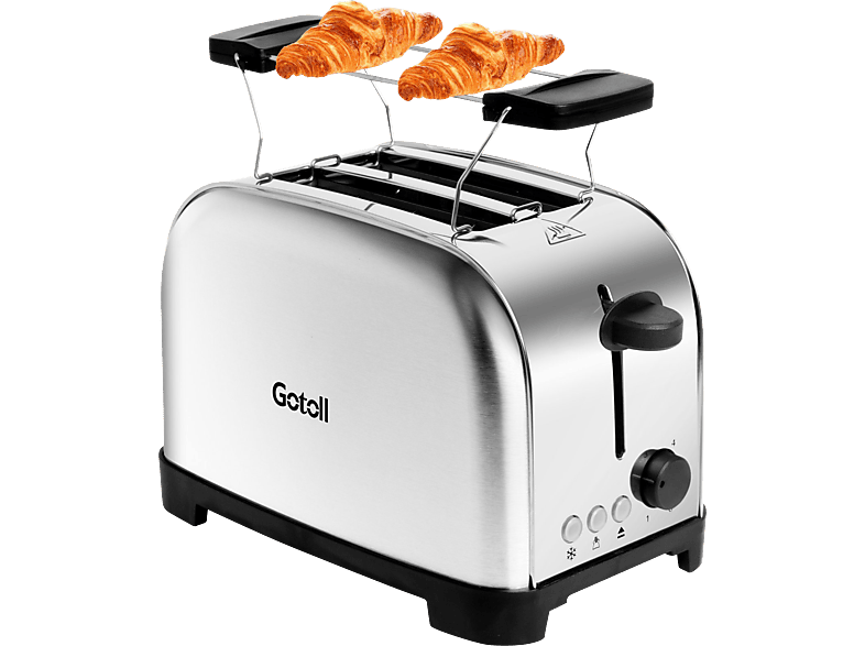 2) Watt, Toaster Schlitze: Silber GOTOLL GL330 (700