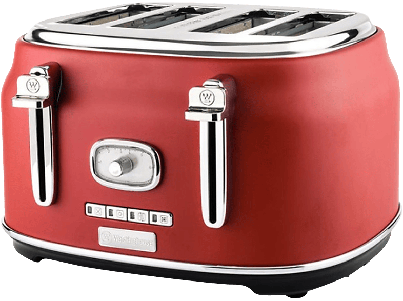 WESTINGHOUSE Retro Serie Toaster rot (1750 Watt, Schlitze 4) MediaMarkt