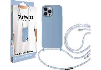 ARTWIZZ HangOn Case Silicone, Umhängetasche, Apple, iPhone 13 Pro Max, Nordic Blue