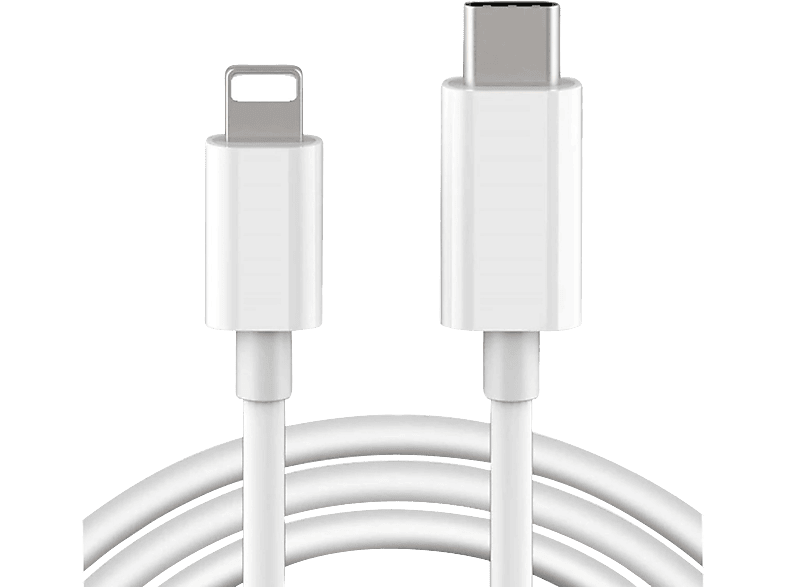 VENTARENT Pro Cable 14 13 12 11 X XS XR 8 Plus Mini Max, Ladekabel, 100 cm, Weiß