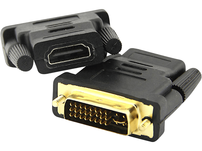 ENGELMANN HDMI auf DVI 24+5 Pins Adapter, Schwarz