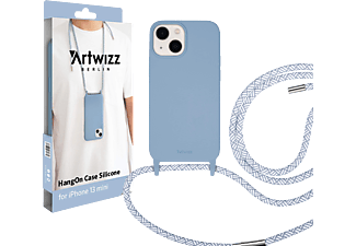 ARTWIZZ HangOn Case Silicone, Armtasche, Apple, iPhone 13 mini, Hellblau