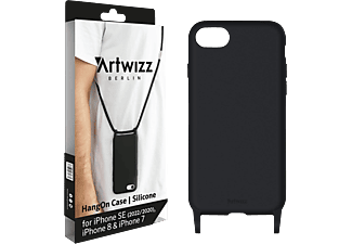 ARTWIZZ HangOn Case Silicone, Umhängetasche, Apple, iPhone SE (2020 / 2022) / iPhone 8 / iPhone 7, Black