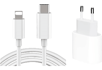 VENTARENT Netzteil 20W USB C Ladegerät für Apple iPhone 14, 13, 12, 11, XR, XS, X, SE mit Lightning Ladekabel Ladekabel Apple, Weiß