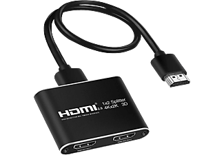 INF HDMI-Splitter 1x2 Verteiler 2 Bildschirme 3D / 4K / HDMI- | MediaMarkt