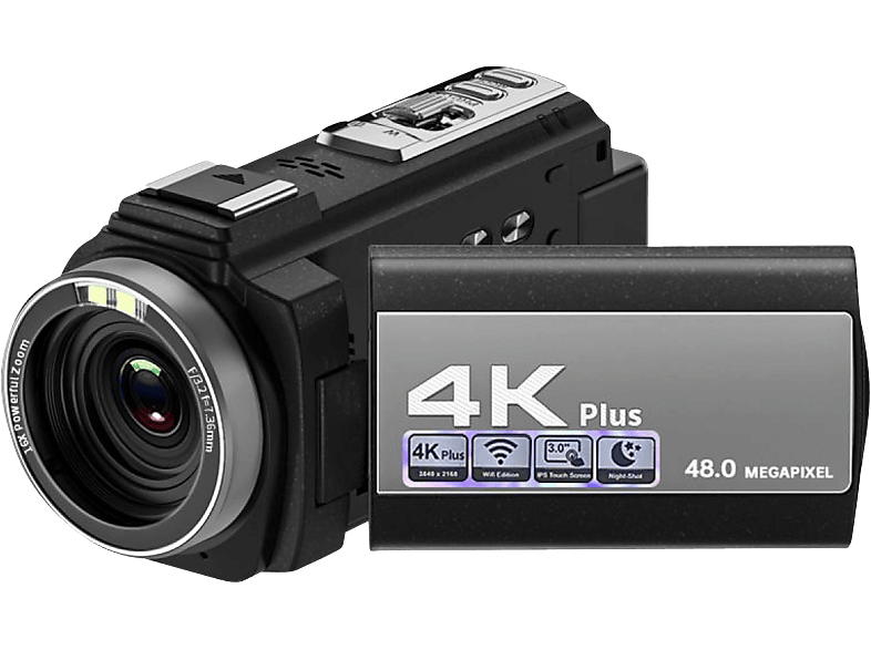 INF Camcorder 4K / 48MP / 16x Zoom / IRNachtsicht / Fernbedienung