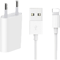 VENTARENT Netzteil USB-Ladegerät für Apple iPhone 14, 13, 12, 11, XR, XS, X, 8, SE Gen mit Lightning Ladekabel Ladekabel Apple, Weiß
