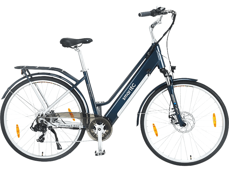 SMARTEC Trek-28D Blau Trekkingrad (Laufradgröße: 28 Zoll, Rahmenhöhe: 48 cm, Erwachsene-Rad, 468 Wh, Blau)