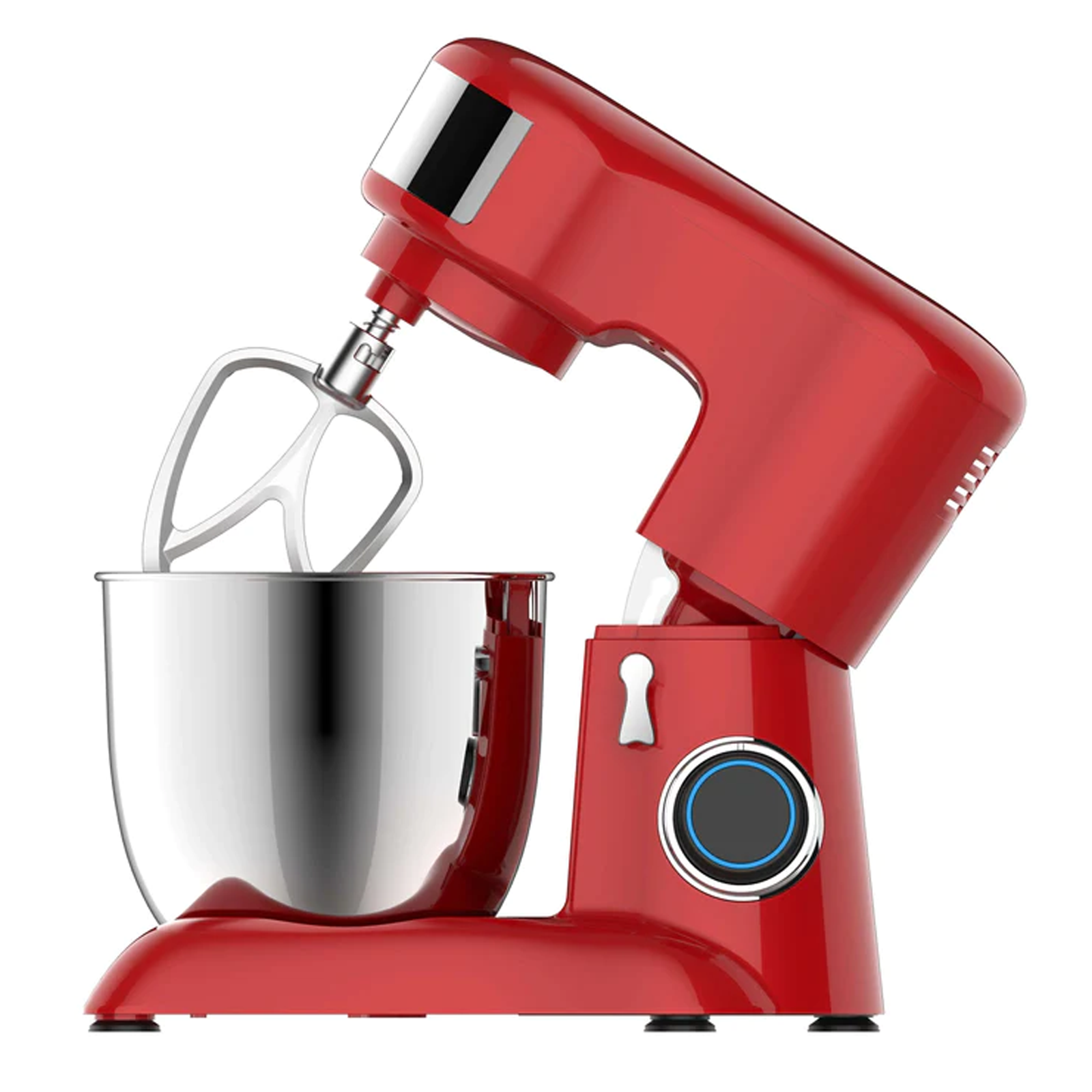 Maschine Schneebesen Nudelmixer Mixer Home Watt) Red Leistungsstarker Rot Küchenmaschine (1300 SYNTEK Chef