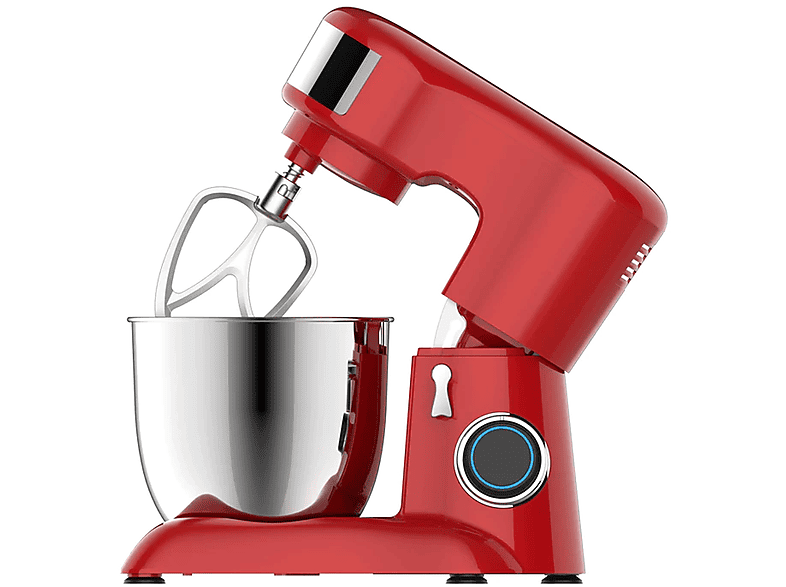 Maschine Schneebesen Nudelmixer Mixer Home Watt) Red Leistungsstarker Rot Küchenmaschine (1300 SYNTEK Chef