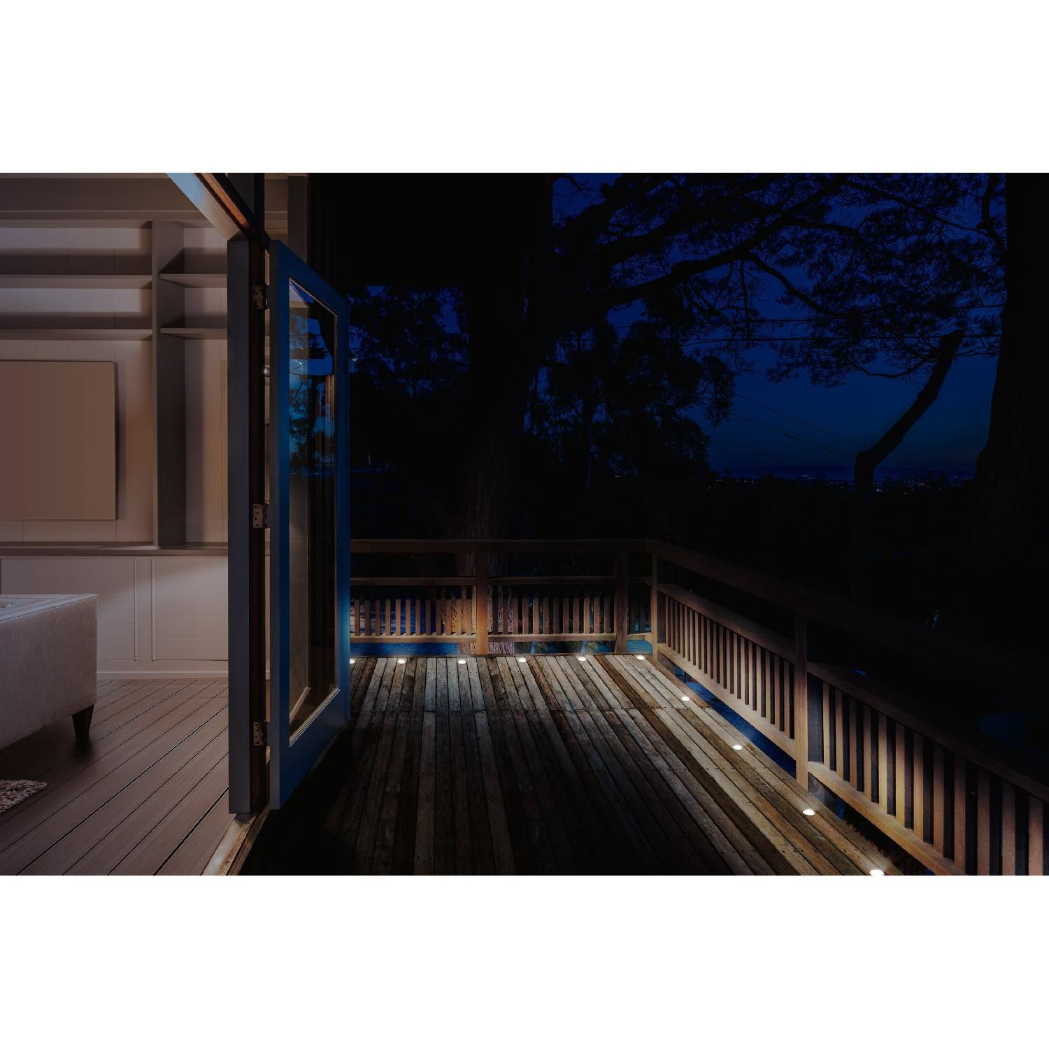 DELTACO SMART HOME Smarte Terrassenbeleuchtung, Gartenbeleuchtung RGB smarte warmweiß, Set