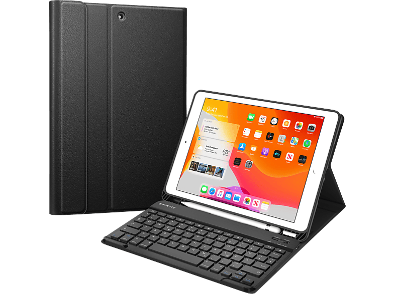 Schutzhülle Generation FINTIE Tastatur, iPad Flip 2020/7. Apple, 2021/8. 10.2 + Zoll Cover, Schwarz Gen 2019), (9. Gen