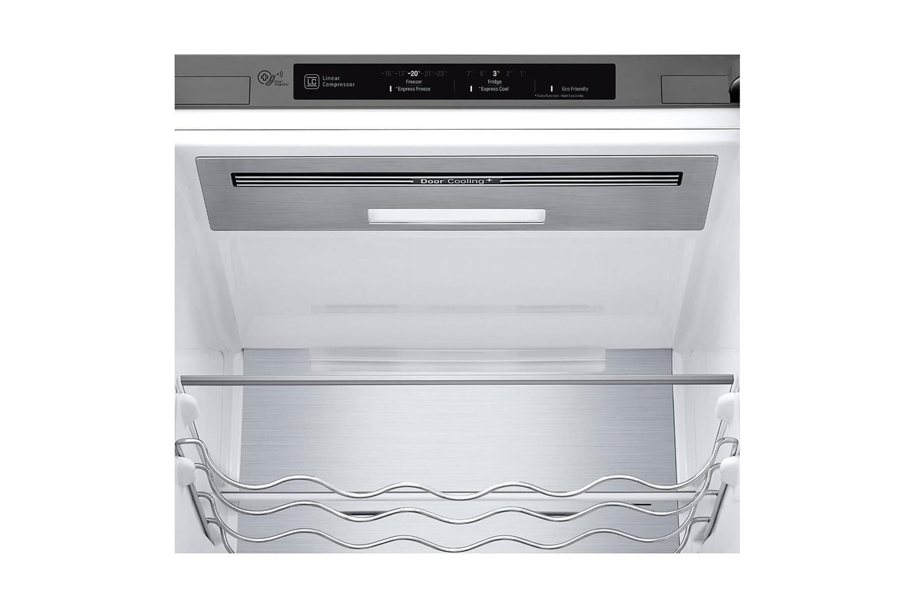 FRIGORIFERO COMBINATO LG GBB92STBAP, 2 Porte, L 59.5 cm, No Frost, Capacità netta totale 384 l, Rumorosità: 35 dB(A), 4 ripiani, Dimensioni: L 595 mm A 2030 mm P 675 mm, Acciaio inox, Classe A