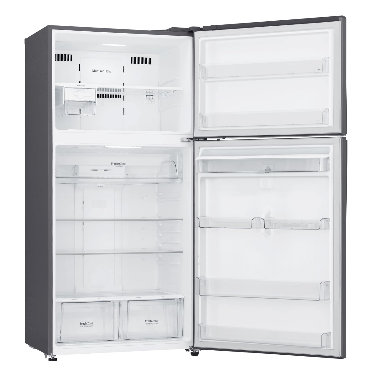 FRIGORIFERO COMBINATO LG GTF916PZPYD, 2 Porte, L 86 cm, No Frost, Capacità netta totale 592 l, Rumorosità: 38 dB(A), LAN wireless, Dispenser acqua, 1 ripiani, Dimensioni: L 86 cm A 1840 mm P 73 cm, Stainless steel, Classe E
