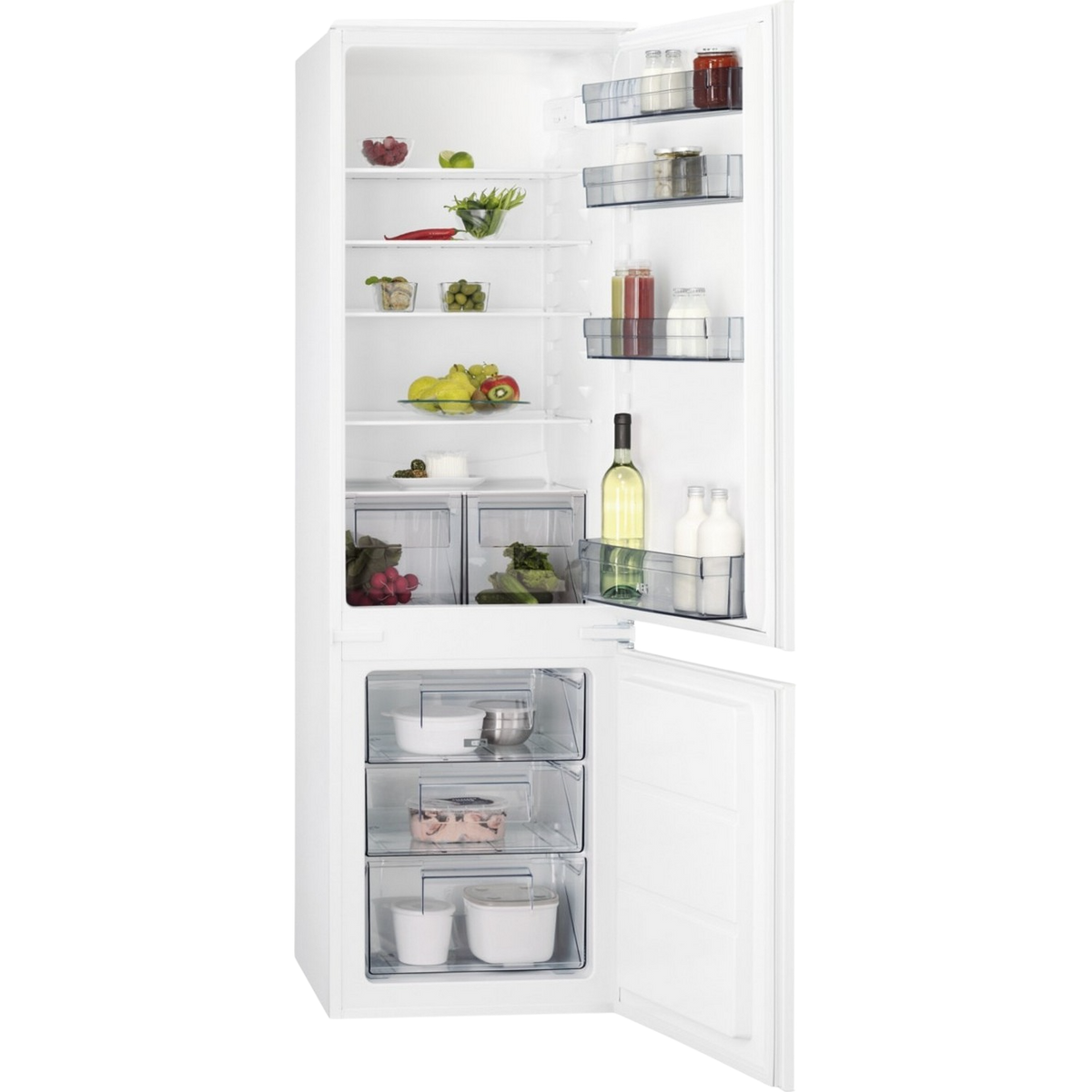 Frigorífico combi - SCB418F3LS AEG, Cíclico, Blanco