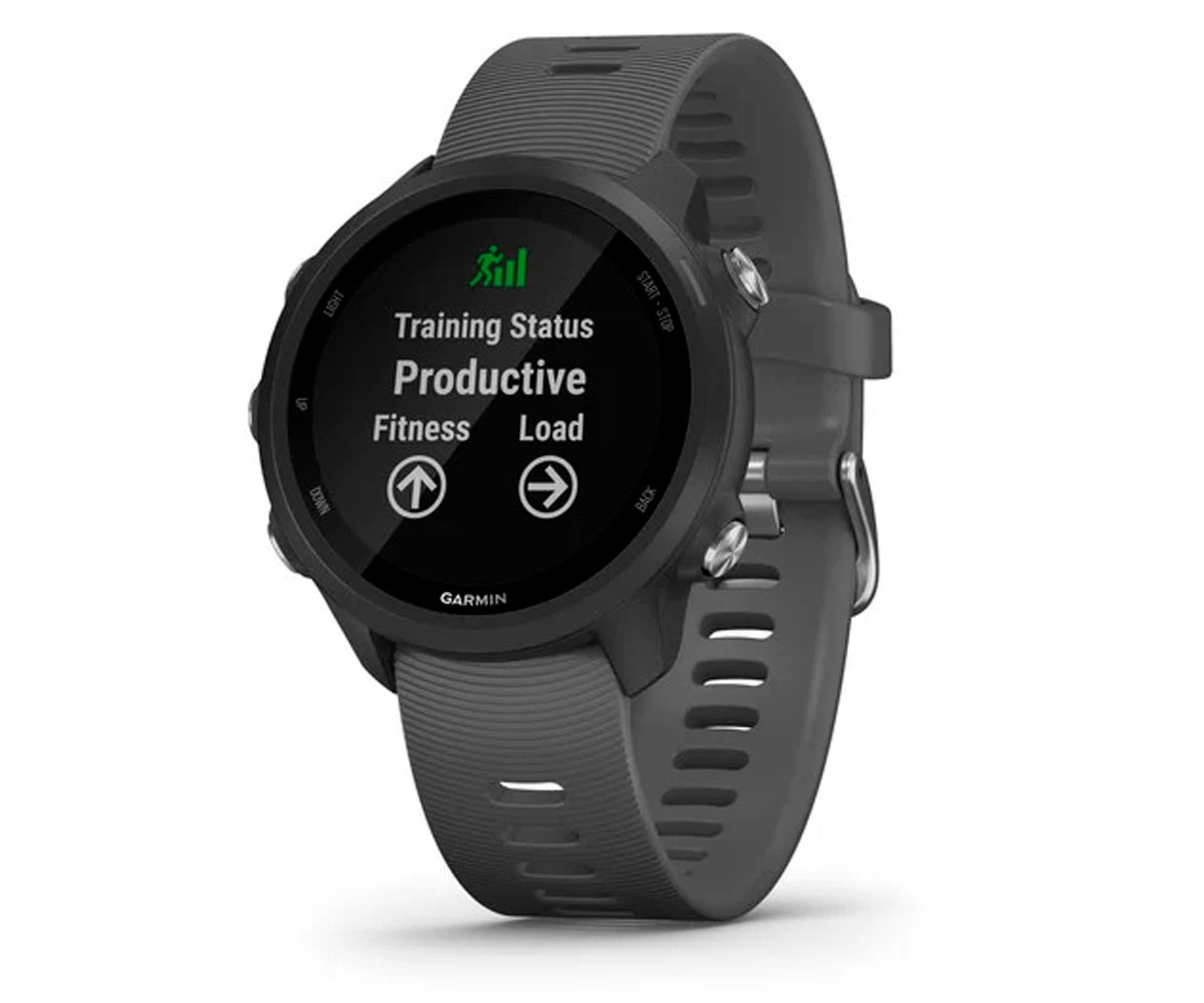 Smartwatch - GARMIN FORERUNNER 245 42mm GRIS RELOJ INTELIGENTE DE RUNNING CON GPS Y MONITOR DE FRECUENCIA CARDÍAC GARMIN, GRIS