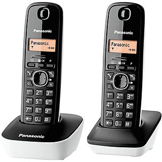 Teléfono para casa - PANASONIC KX-TG1612, RDSI, Negro y blanco