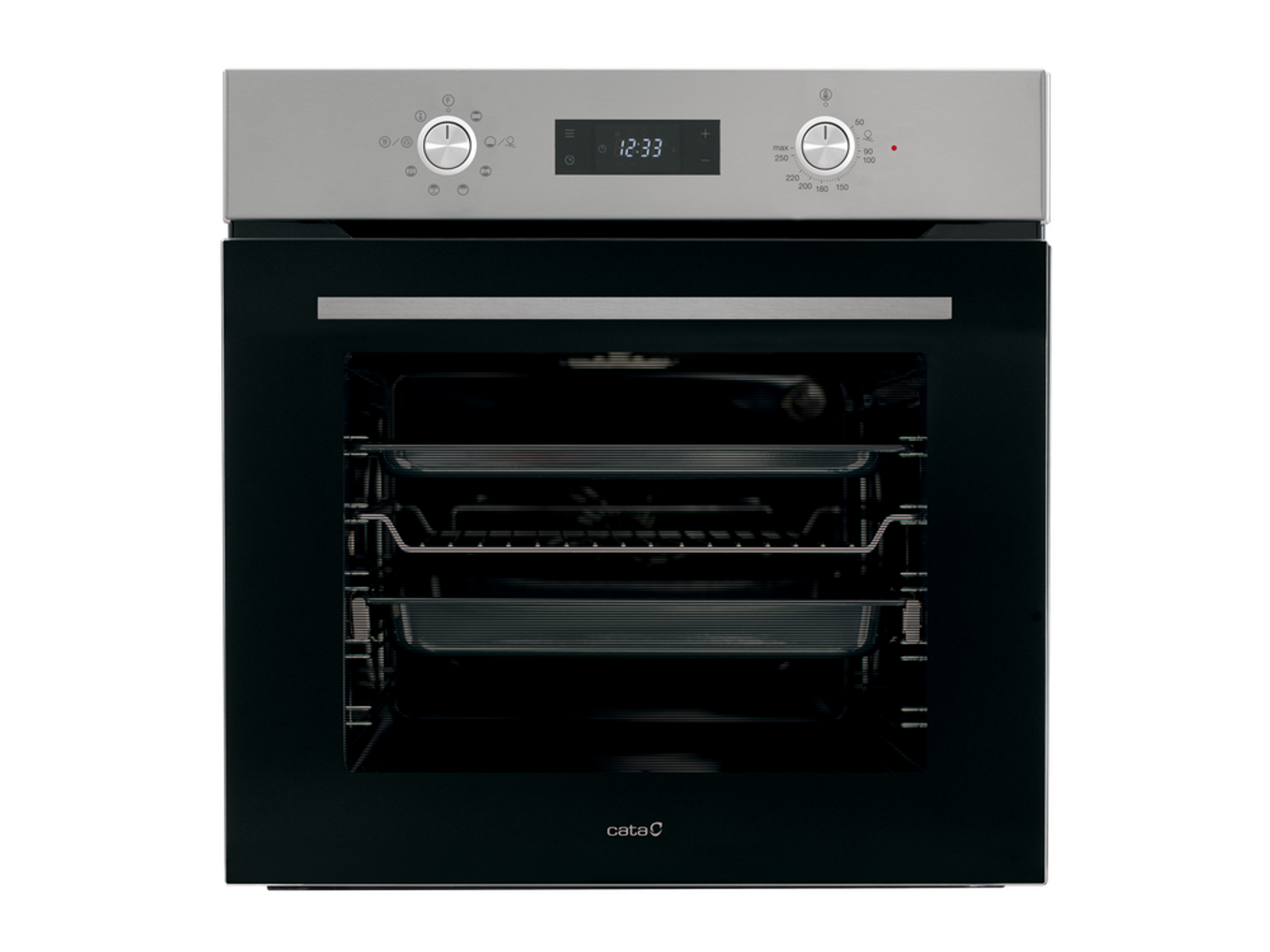 Horno convencional - 07001507 CATA, 72 l, Encastrable, Limpieza por vapor, Inox