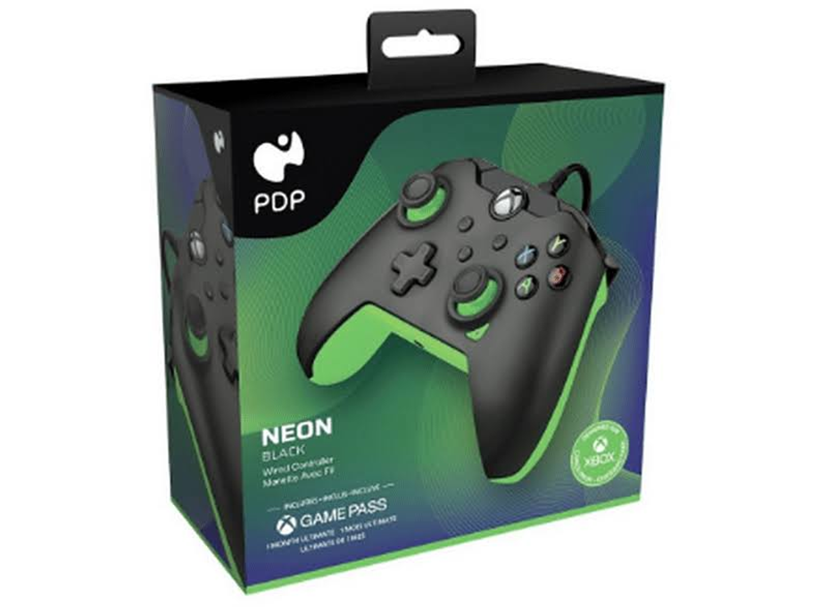 PDP 049-012-GG WIRED NEON BLACK Black Controller Neon
