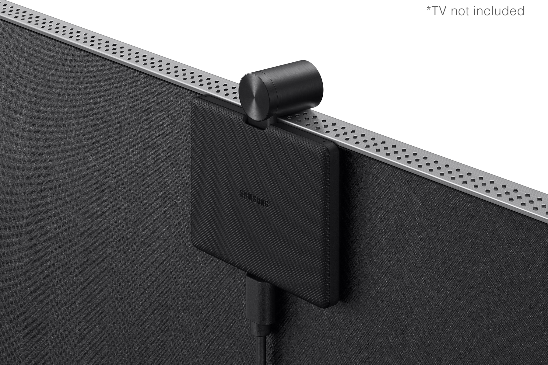 Dispositivo multimedia negro con antena. El dispositivo tiene el nombre Fantec.