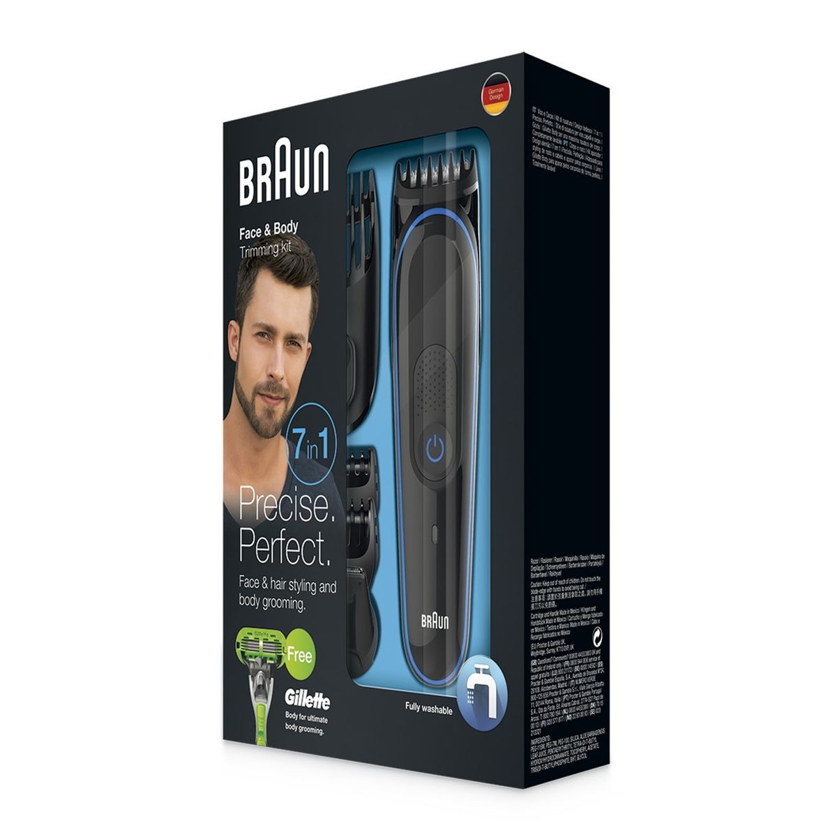 Barbero - BRAUN BT3940TS, 40.0, 1 niveles, Negro