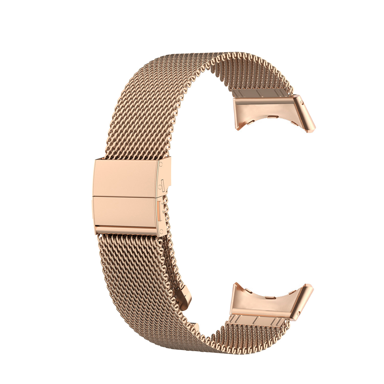 INF Armband Edelstahl, Ersatzarmband, Roségold Watch, Pixel Google