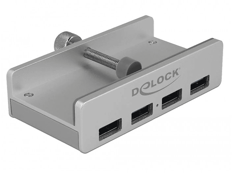 USB-Hub, DELOCK Silber 64046
