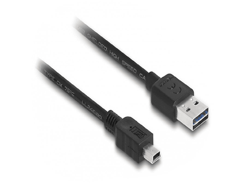 Kabel, Schwarz DELOCK USB 83365