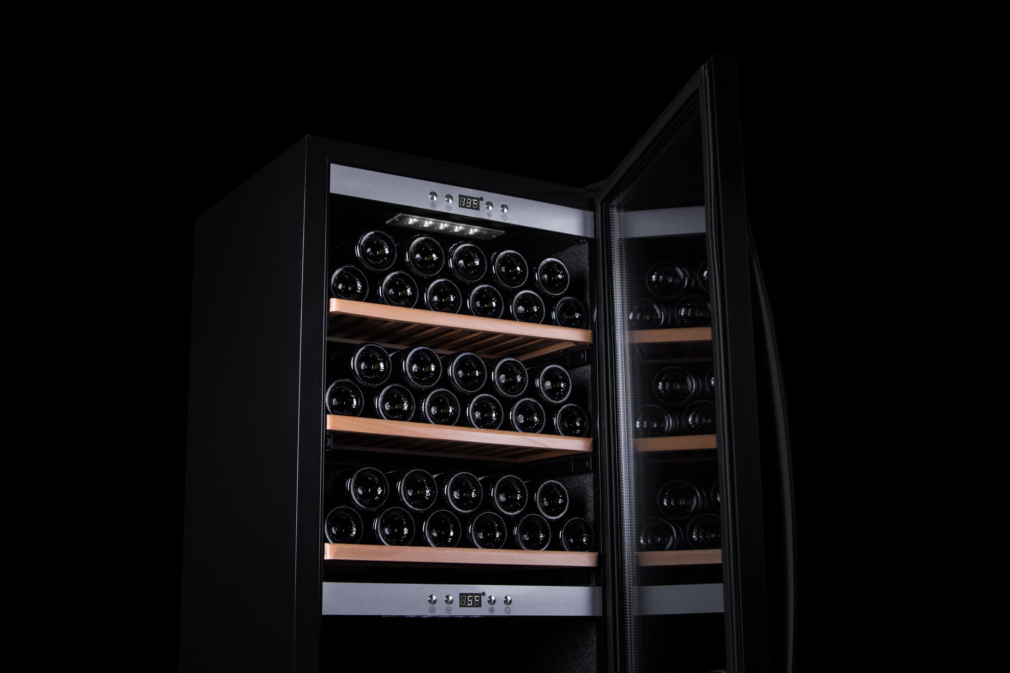 Schwarz) Weinkühlschrank G, 126 Black WineExpert MQUVÉE Fullglass (EEK