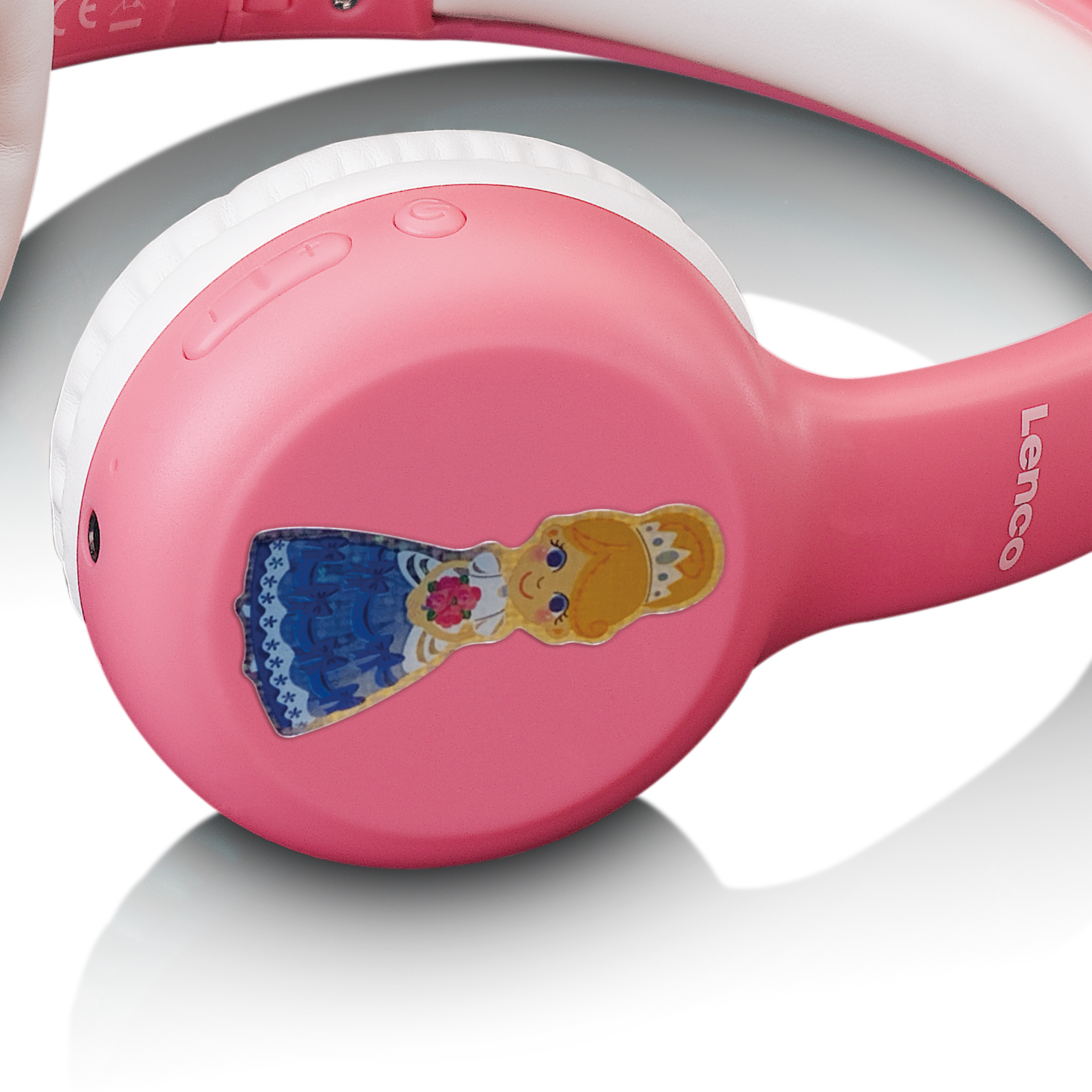 LENCO HPB-110PK - faltbare Bluetooth Pink Headphone On-ear Kinder, Bluetooth