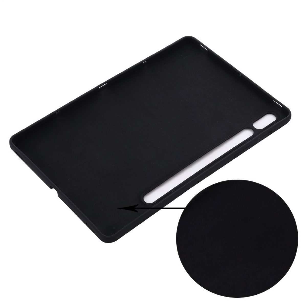 Schwarz Tablethülle Urethan, CASEONLINE Liquid Backcover Samsung für Thermoplastisches