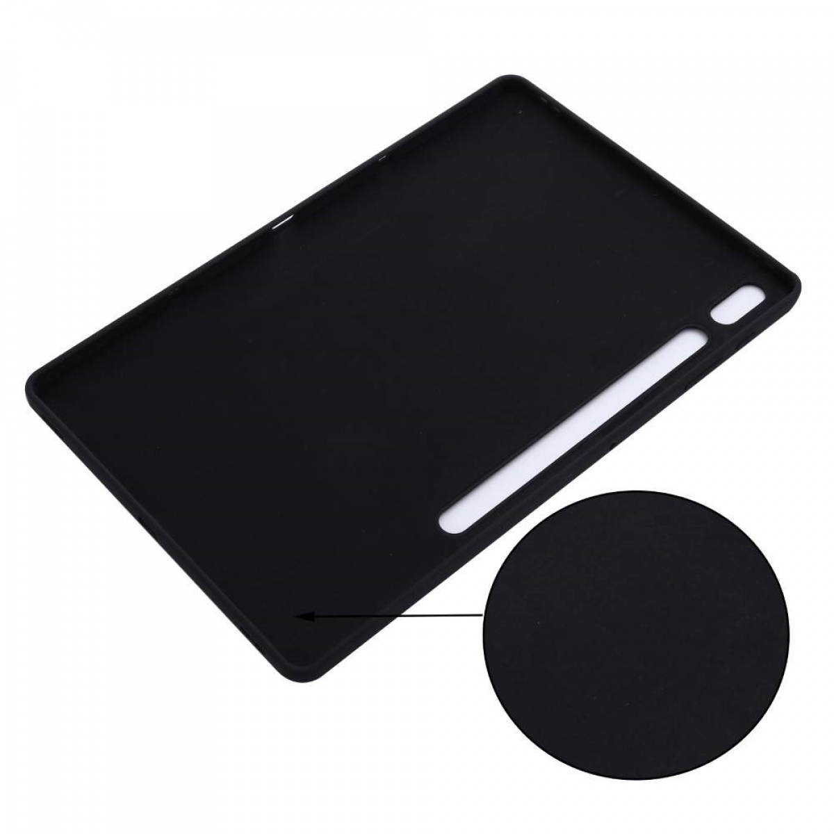 Urethan, CASEONLINE Thermoplastisches Liquid Samsung Tablethülle Schwarz Backcover für