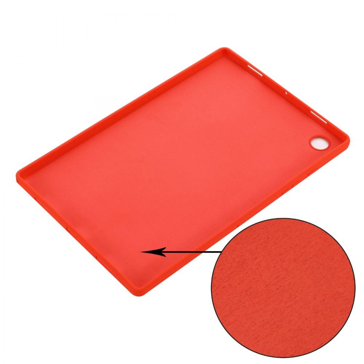 CASEONLINE Liquid Tablethülle Backcover für Samsung Thermoplastisches Rot Urethan
