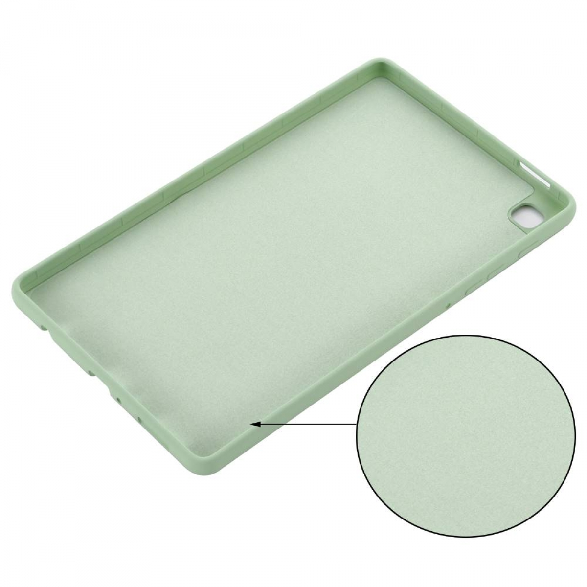 CASEONLINE Liquid Tablethülle Thermoplastisches Samsung Minze Backcover für Urethan