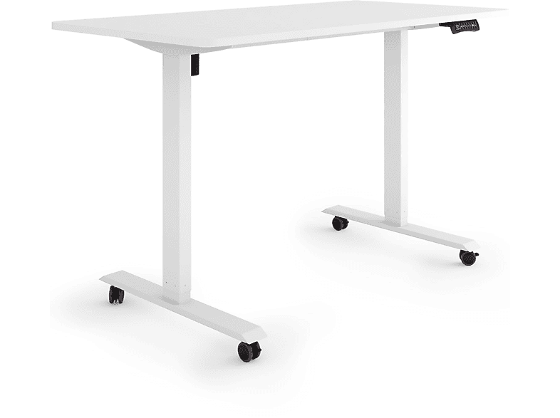 ESMART ETX121WW auf Rollen 140 x 70 cm elektrisch höhenverstellbarer Schreibtisch MediaMarkt