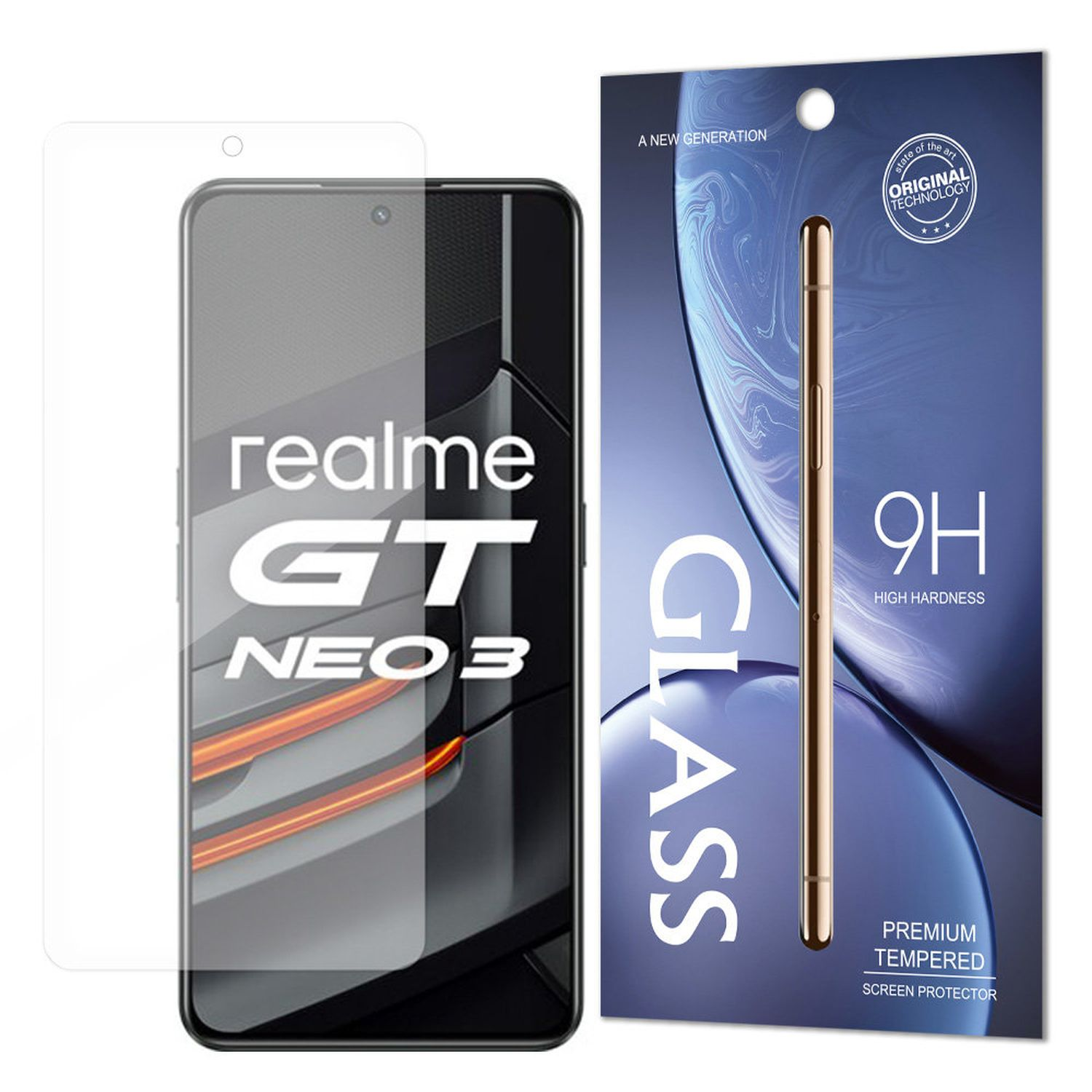 REALME REALME COFI GT kompatibel Glas Displayschutzfolie mit 3) GT Displayschutz(für Passgenau Schutzglas 9H NEO NEO 3