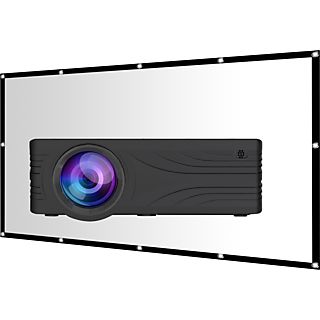 Proyector LED incl. LV-STA100FP - LA VAGUE LV-HD240 Wi-Fi BUNDLE, 1.920 x 1.080 Pixel, 30000 h, HD-ready, negro