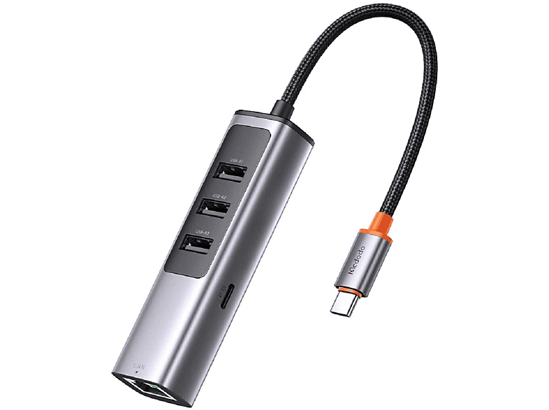 MCDODO HU-1110, USB Dunkelgrau Hub