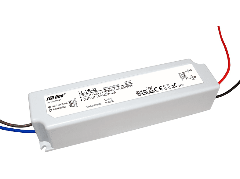 LED LINE Trafo 75W 6A 12V Trafo MediaMarkt