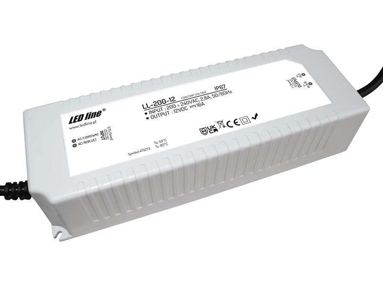 LED LINE Trafo 200W 16A 12V Trafo MediaMarkt