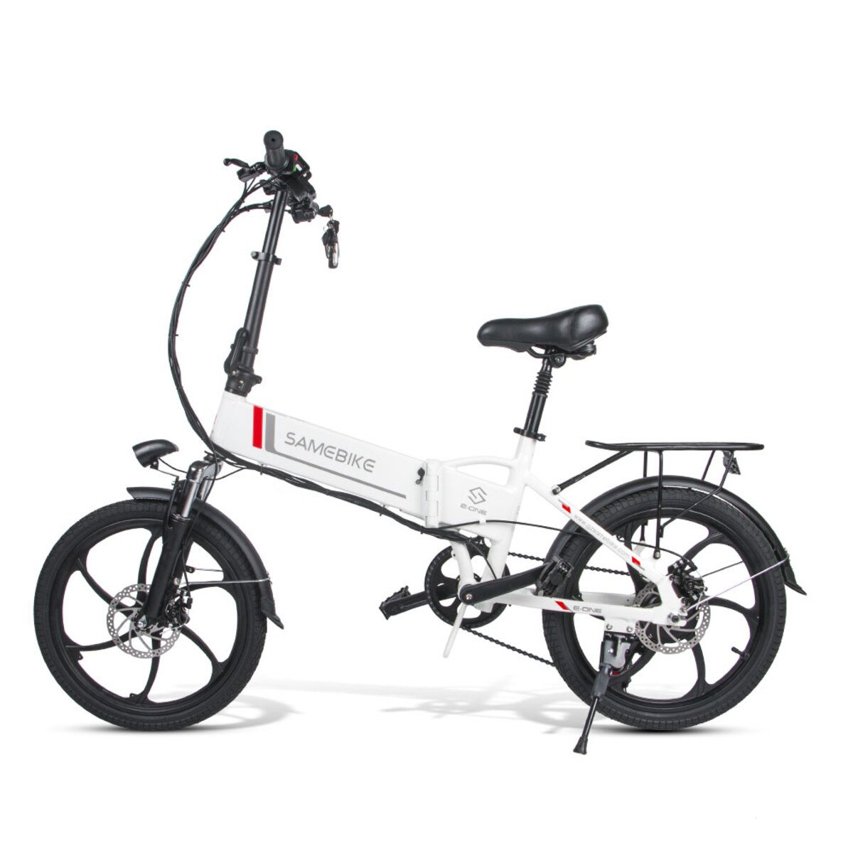 Bicicleta urbana - 20LVX-II SAMEBIKE, 350 W, 25 km/hkm/h, blanco