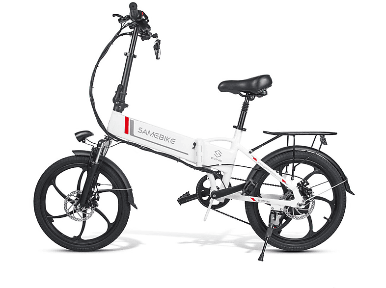 SAMEBIKE 20LVX-II Urbanbike (Laufradgröße: 20 Zoll, Unisex-Rad, Weiß) | Unisex E-Bikes