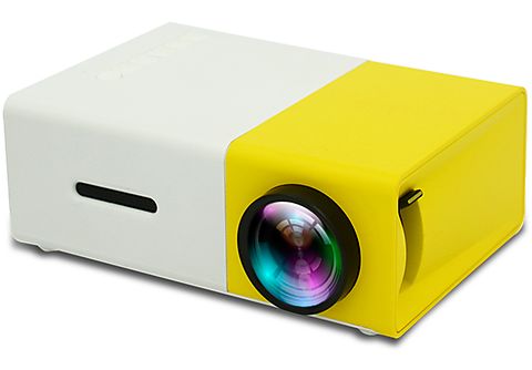 Proyector - Proyector Portátil HD 1080P Mini Proyector BYTELIKE, 1920 x  1080 píxeles, QHD, Amarillo