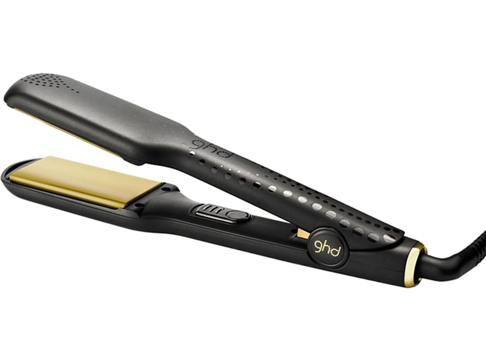 Plancha de pelo - 9004 GHD, Cerámica, 220 V, 185 °C, Negro