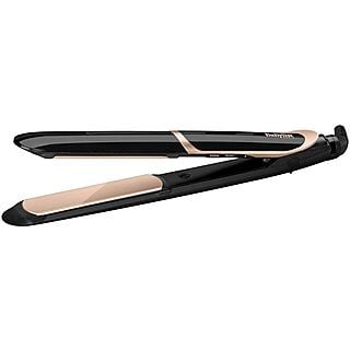 Plancha de pelo - BABYLISS ST393E, Cerámica, 220 V, 235 °C, Negro