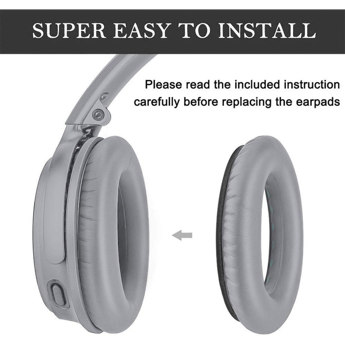 Ohrpolster QC35/Bose INF grau SoundTrue Bose 1 passend Bose für: Ohrpolster Paar